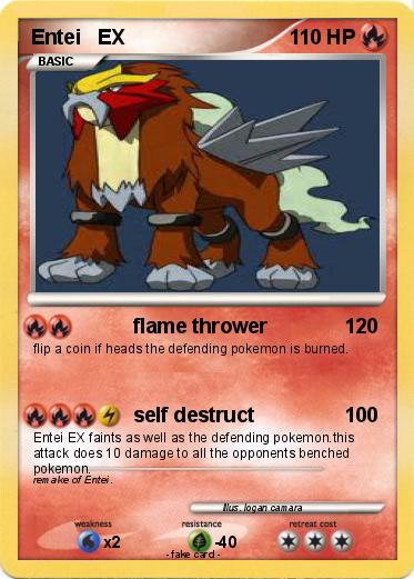 Pokemon Entei   EX