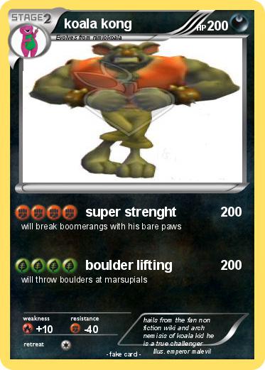 Pokemon koala kong