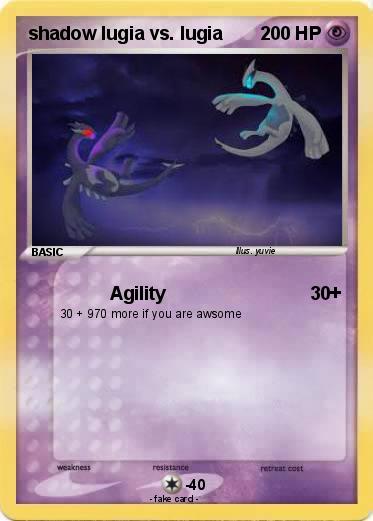 Pokemon shadow lugia vs. lugia
