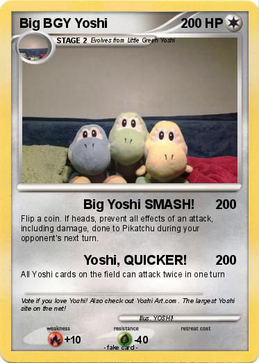 Pokemon Big BGY Yoshi