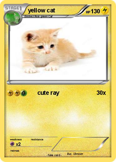 Pokemon yellow cat