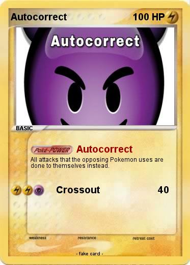 Pokemon Autocorrect