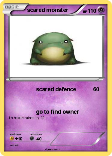 Pokemon scared monster
