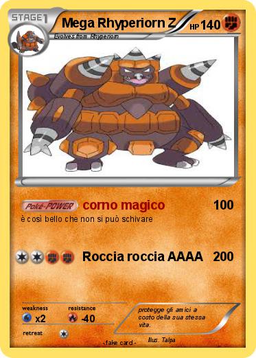 Pokemon Mega Rhyperiorn Z