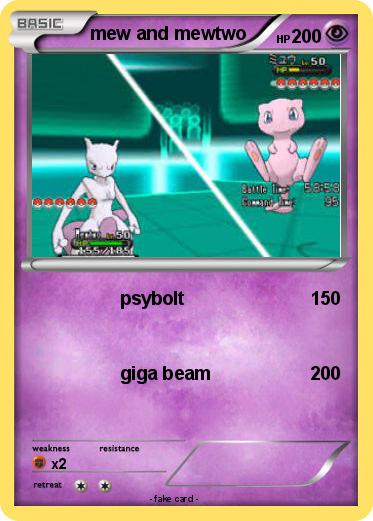 Pokemon mew and mewtwo