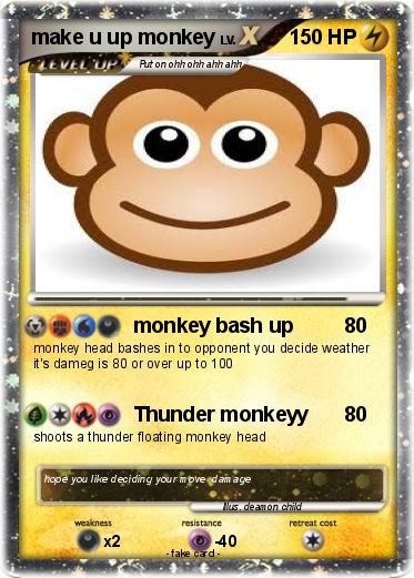 Pokemon make u up monkey Pokemon make u up monkey