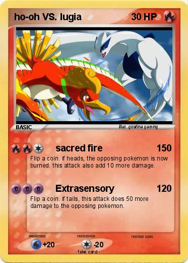 Pokemon ho-oh VS. lugia
