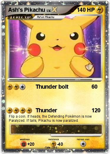 Pokemon Ash's Pikachu