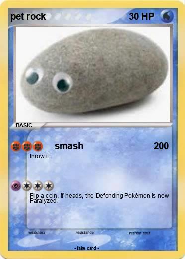 Pokemon pet rock