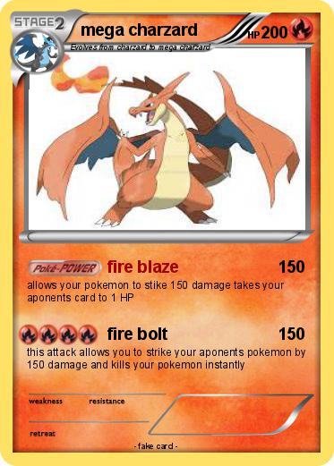 Pokemon mega charzard