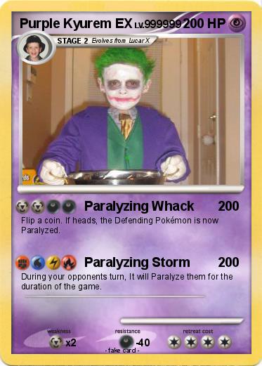 Pokemon Purple Kyurem EX