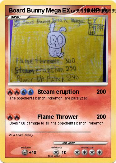 Pokemon Board Bunny Mega EX
