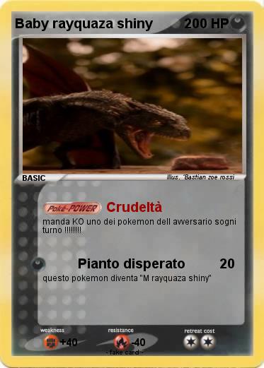 Pokemon Baby rayquaza shiny