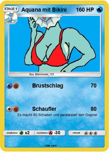 Pokemon Aquana mit Bikini