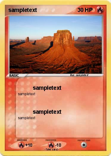 Pokemon sampletext