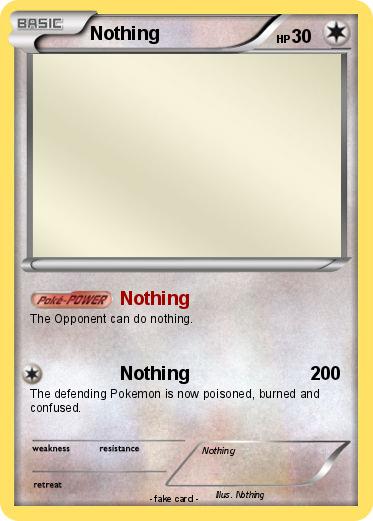 Pokemon Nothing