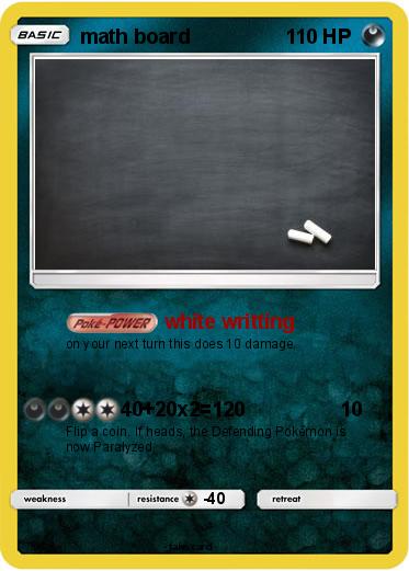 Pokemon math board