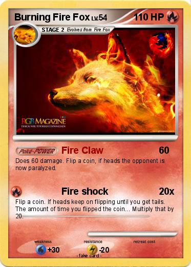 Pokemon Burning Fire Fox