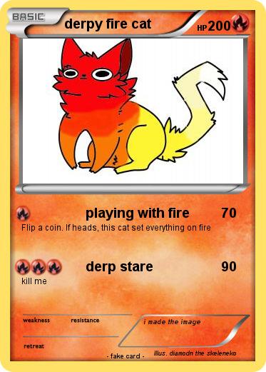 Pokemon derpy fire cat