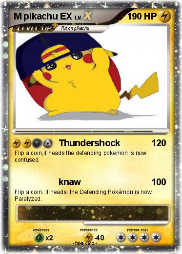 Pokemon M pikachu EX