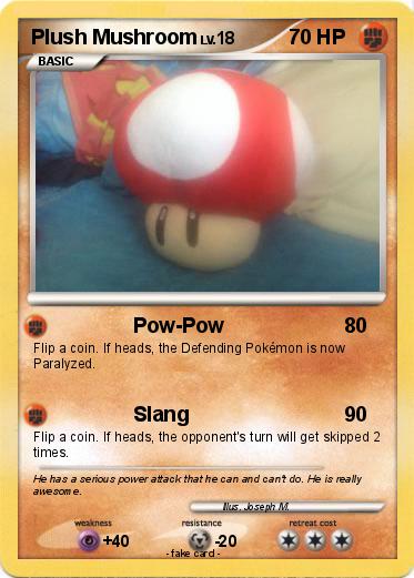 Pokemon Plush Mushroom