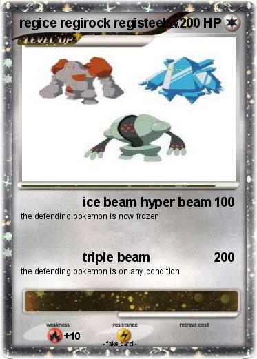 Pokemon regice regirock registeel