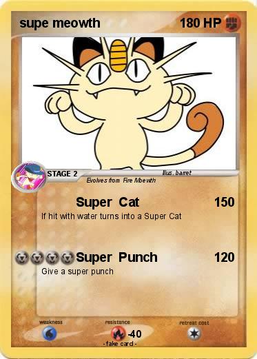 Pokemon supe meowth