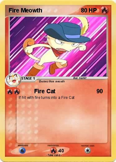 Pokemon Fire Meowth