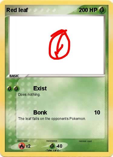 Pokemon Red leaf