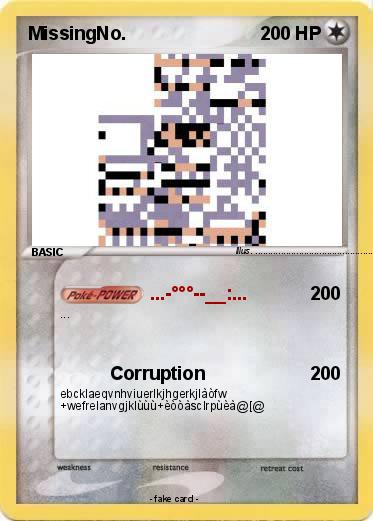 Pokemon MissingNo.
