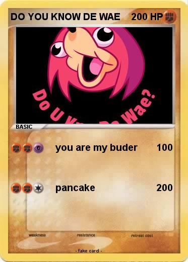 Pokemon DO YOU KNOW DE WAE
