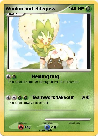 Pokemon Wooloo and eldegoss