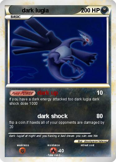 Pokemon dark lugia