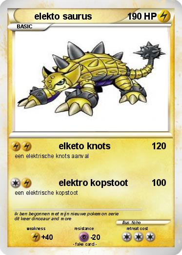Pokemon elekto saurus