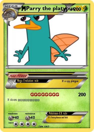 Pokemon Parry the platypus