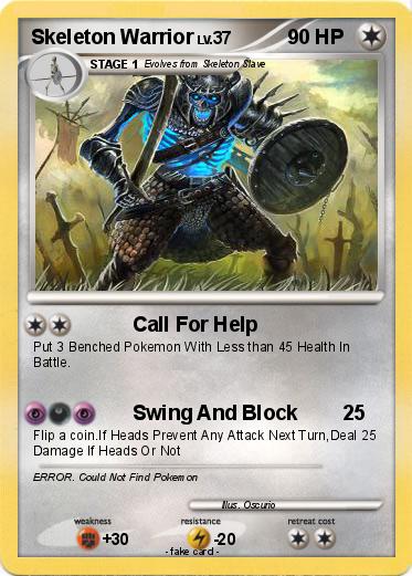 Pokemon Skeleton Warrior