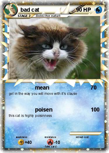 Pokemon bad cat