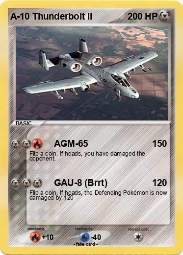 Pokemon A-10 Thunderbolt II