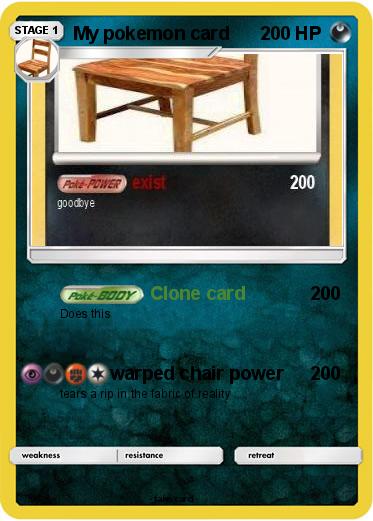 Pokemon My pokemon card