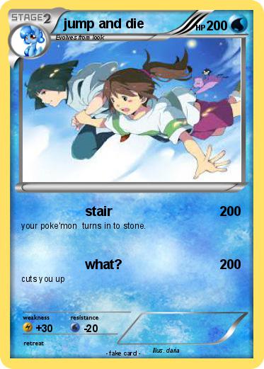 Pokemon jump and die