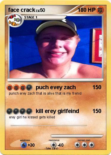 Pokemon face crack