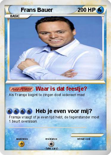 Pokemon Frans Bauer
