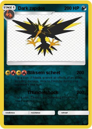 Pokemon Dark zapdos