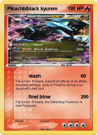 Pokemon Pikachblblack kyurem