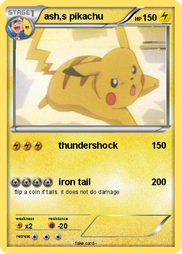Pokemon ash,s pikachu