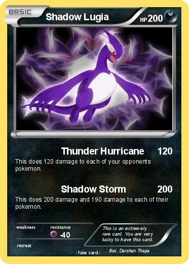 Pokemon Shadow Lugia