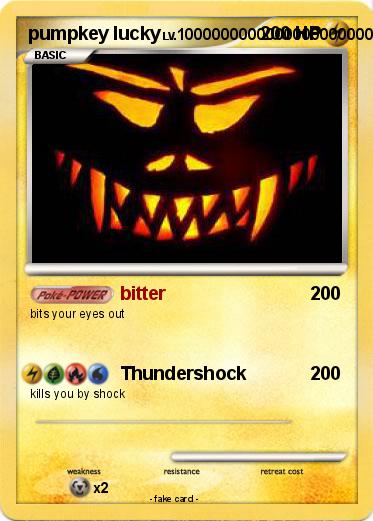 Pokemon pumpkey lucky