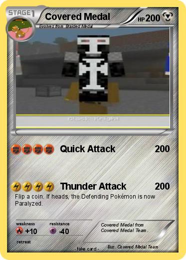 Pokemon Covered Medal