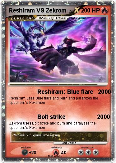 Pokemon Reshiram VS Zekrom