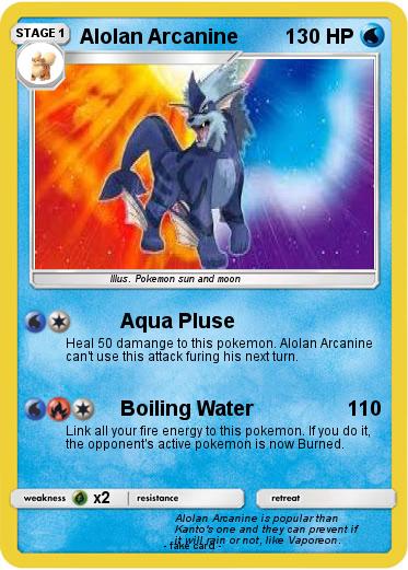 Pokemon Alolan Arcanine